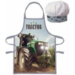 Aptex Dětská zástěra s čepicí TRACTOR 45X50 CM 2X33CM – Hledejceny.cz