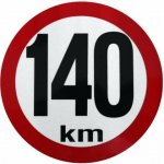 Samolepka omezení rychlosti 140 km/hod z retroreflexní fólie D=150mm – Sleviste.cz
