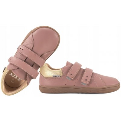 Bartek polobotky 8600355 kožené barefoot boty na suchý zip fialové – Zboží Dáma