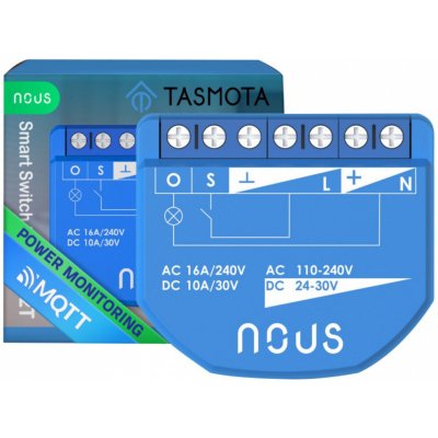 Nous B3T WiFi Tasmota Spínací Modul (2 kanály, měření spotřeby) / Žaluziový Modul (1 kanál, ESP32) NOUS-B3T – Zboží Živě