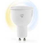 Chytrá WiFi žárovka LED GU10 4.5W bílá NEDIS WIFILW10WTGU10 SMARTLIFE – Hledejceny.cz