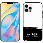 mmCase na iPhone 12 - chemické prvky černobílé pozadí – Zboží Mobilmania
