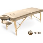 Fabulo GURU Set dřevěný masážní stůl krémová 192 x 76 cm 16,8 kg – Zboží Dáma