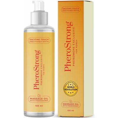 PheroStrong Exclusive Olej masážní s feromony pro ženy 100 ml – Zboží Mobilmania