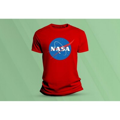 Sandratex dětské bavlněné tričko Nasa 2., červená – Zboží Mobilmania