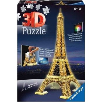 Ravensburger 3D puzzle svítící Eiffelova věž Noční edice 216 ks