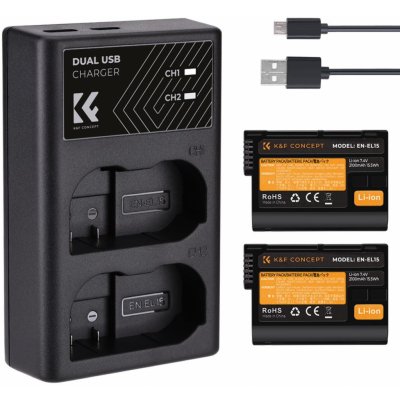 K&F EN-EL15 2000mAh – Zbozi.Blesk.cz