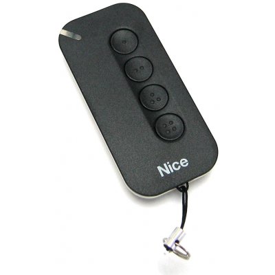 NICE S.p.A. 4-kanálový černý radiový ovladač MYGO4 s plovoucím kódem – Sleviste.cz