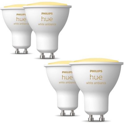 Philips HueWA 4.3W GU10 2P EUR + HueWA 4.3W GU10 2P EUR – Zboží Mobilmania
