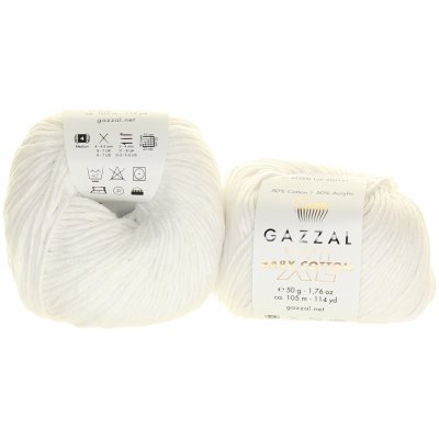Gazzal Baby Cotton XL 3432 sněhově bílá – Zboží Mobilmania