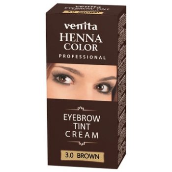Venita Henna Color krémová barva na obočí 3.0 Tmavá hnědá 30 g