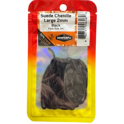 Semperfli Šenylka Suede Chenille Large Black 2mm – Hledejceny.cz