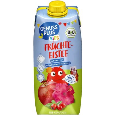 GENUSS PLUS BIO ovocný nápoj ledový čaj 500 ml – Zboží Dáma