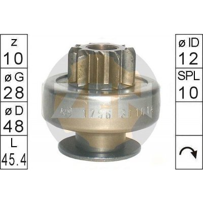 Pastorek startéru Valeo TS12E9 – Hledejceny.cz