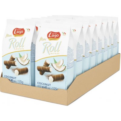 Gastone Lago Mini trubičky s kokosem 12 x 125 g – Sleviste.cz