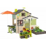 Smoby Domeček Přátel se zahrádkou pod slunečníkem Friends House Evo Playhouse – Hledejceny.cz
