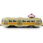Rappa Kovová česká retro tramvaj žlutá 16cm otevírací dveře – Hledejceny.cz