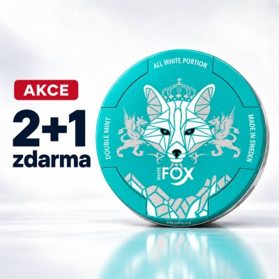 White Fox Double Mint 12 mg slim 20 sáčků – Zboží Dáma