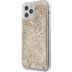 Pouzdro Guess 4G Liquid Glitter iPhone 12/12 Pro zlaté – Zboží Mobilmania