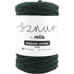 MILA Bavlněná šňůra PREMIUM COTTON 3mm/100m - ZELENÁ LAHVOVÁ/PC47 – Zboží Dáma