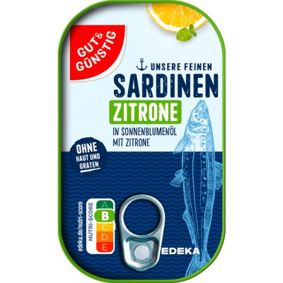 G&G Sardinky ve slunečnicovém oleji 125 g – Zboží Dáma