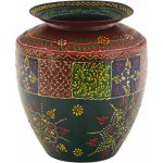 Sanu Babu Kovová váza, ručně malovaná, 25x25x29cm – Sleviste.cz