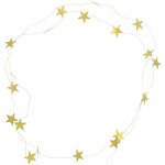 House Doctor Girlanda Stars Antique Brass 250 cm, zlatá barva, kov – Zbozi.Blesk.cz