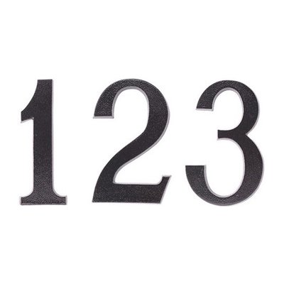 DOMINO - Číslice 19 cm - PCV černá, 3 – Zboží Mobilmania