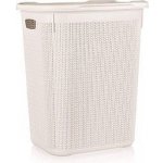 Brilanz Koš ratanový s víkem 50 l, 43 x 34 x 55 cm, krémový – Hledejceny.cz
