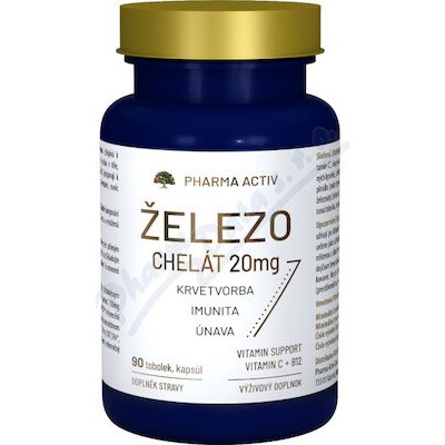 Pharma Activ Czech Železo chelát 20mg 90 tobolek – Hledejceny.cz