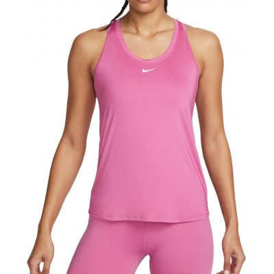 Nike Dri Fit One Slim Tank cosmic fuchsia white