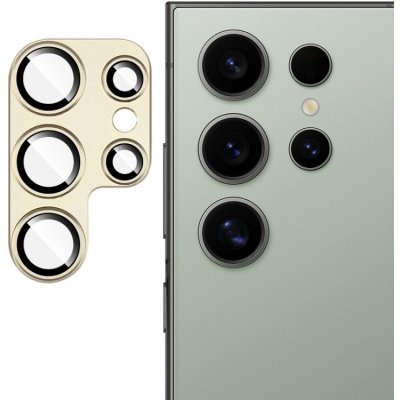 IMAK 131047 Metal prémiový kryt na ochranu fotoaparátu Samsung Galaxy S24 Ultra 5G GOLD – Zboží Živě