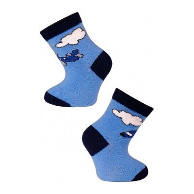 Dětské ponožky LETADLO, Modrá TREPON – Zboží Mobilmania