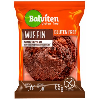 Balviten Muffin čokoládový s kousky čokolády bez lepku 65 g – Zboží Mobilmania