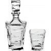 Váza Crystal Bohemia Whisky set Zig Zag (1 karafa+ 6 sklenic)