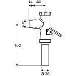 Schell - tlakový WC splachovač s páčkou 3/4 ", Schellomat, chrom 022380699 – Zboží Mobilmania