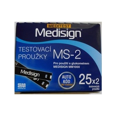 Medisign Ms-2 testovací proužky krevní glukózy – Zboží Mobilmania
