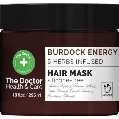 The Doctor Burdock Energy 5 Herbs Infused Hair Mask 295 ml – Zbozi.Blesk.cz