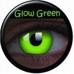 MaxVue Vision Crazy čočky UV Glow Green barevné svítící roční 2 čočky – Hledejceny.cz