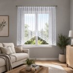 Dekorační oblouková krátká záclona na žabky JOANNA 160 bílá 330x160 cm MyBestHome – Hledejceny.cz