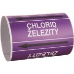 Páska na značení potrubí Signus M25 - CHLORID ŽELEZITÝ Samolepka 80 x 62 mm, délka 1,5 m, Kód: 26057 – Zboží Mobilmania