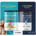 MOVit Beauty Balíček Mořský Kolagen & Methionin Premium 90 tablet + 90 kapslí – Hledejceny.cz