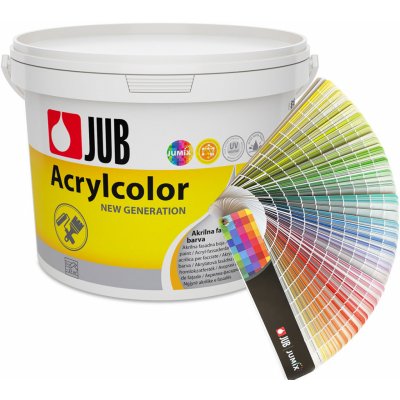 Het Kvalitní akrylátová fasádní barva JUB ACRYLCOLOR míchaný odstín 5 l – Sleviste.cz