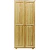 Šatní skříň Vomaks 66 Klasik 80 cm policová surové dřevo