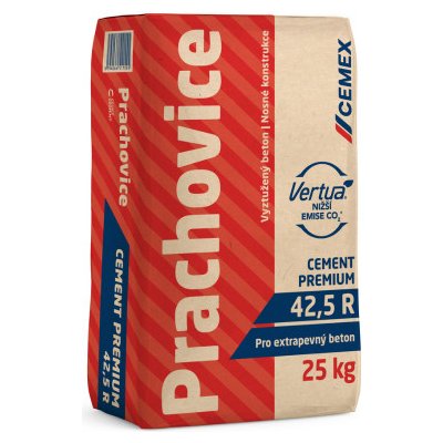 CEMEX Prachovice PREMIUM CEM I 42,5 R Portlandský cement 25 kg