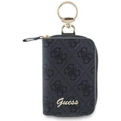 Klíčenka Guess PU 4G Script Logo černá – Zbozi.Blesk.cz