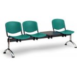 Euroseat plastová lavice do čekáren ISO, 3-sedák + stolek – Zboží Mobilmania
