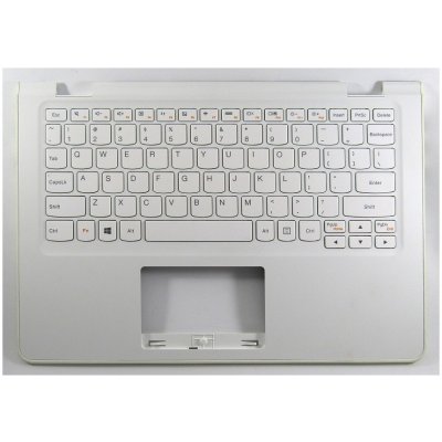 klávesnice Lenovo Ideapad Flex 3-1120 Yoga 300-11 US bílá palmrest – Zboží Mobilmania