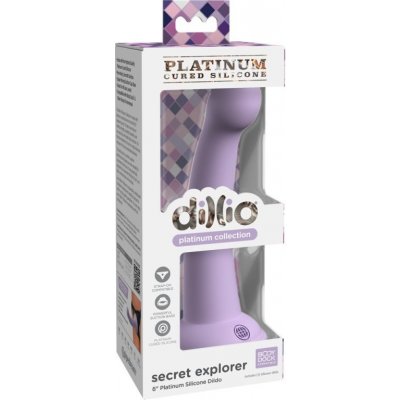 Dillio Platinum Ohebné dildo se silnou přísavkou fialové "6" – Zboží Mobilmania