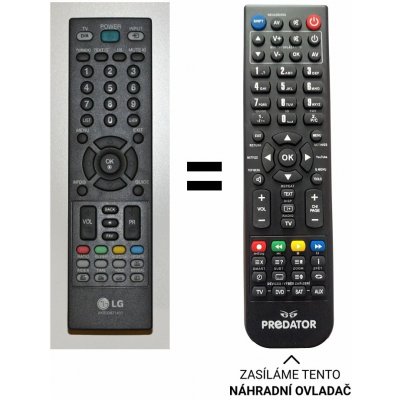 Dálkový ovladač Predátor LG AKB33871408 AKB33871401 AKB33871406 – Hledejceny.cz